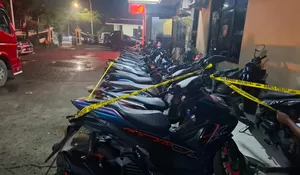 Polsek Gunungputri Sita 82 Motor Hasil Tarik Paksa Debt Collector, 5 Pelaku Ditangkap