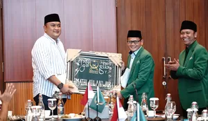 Bertemu Pengurus Mathlaul Anwar, Bupati Rudy Susmanto Pastikan Program Keumatan dan Organisasi Islam Akan Terus Ditambah