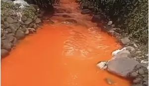 Viral Air Sungai di Citeureup Bogor Berubah Warna Jadi Oranye Seperti Sirup, Warga Ngadu ke Gubernur Jabar Dedi Mulyadi