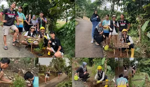 Sadarkan Pemerintah dan Masyarakat, Pemuda Cibedug Comflex Adakan Aksi Tanam Pohon Konservasi Tanah di Area Rawan Longsor