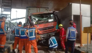 Gerbang Tol Ciawi Kembali Diseruduk Truk, Begini Kondisi Terakhir Setelah Sempat Tabrak 2 Mobil