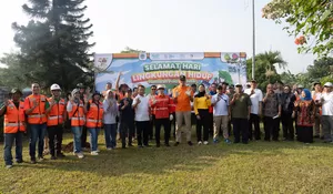 Asisten Perekonomian dan Pembangunan serta Kadis LH Kabupaten Bogor Kunjungi Pabrik Indocement di Citeureup