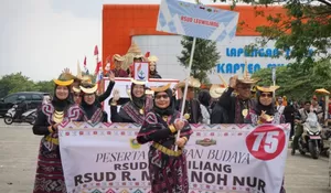 Semarakkan Helaran Budaya HJB ke-543, RSUD R Moh Noh Nur Leuwiliang Tampil Memikat dengan Nuansa Timur Indonesia