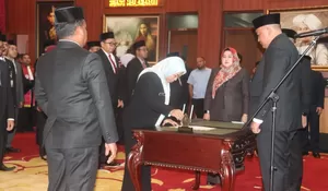 Utak-Atik Kabinet, Ini Daftar 25 Pejabat yang Dilantik Bupati Rudy Susmanto