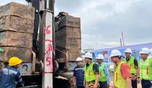 Pemancangan Tiang Pancang Pasar Rakyat Leuwiliang, Langkah Awal Kebangkitan Ekonomi Pasca Kebakaran