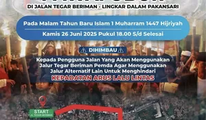 Selain di Puncak Bogor, Pawai Obor Juga Berlangsung di Jalan Tegar Beriman, Hindari Jalur Utama