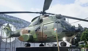 Pembangunan Tugu Helikopter Puma di Simpng Sentul Telan Anggaran hingga Rp600 Juta, Kolaborasi Pemkab dengan Eiger