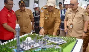Pembangunan Masjid Raya Stadion Pakansari Ditarget Rampung Akhir Tahun Ini, Dilengkapi Sarana Haji dan Menara 96 Meter