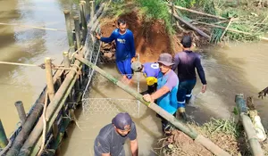 Dinas PUPR Sebut Pembangunan Tanggul Jebol yang Rendam Ratusan Tambak Ikan di Ciseeng Terkendala Debit Air