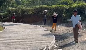 Pembangunan Jalan Nirmala di Desa Malasari Penuh Tantangan, Ditarget Selesai Akhir Tahun