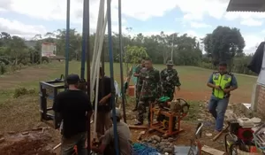 TMMD di Lengkong Sukabumi, Perpanjang Napas Kehidupan Lewat Sumur Bor