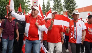 Bupati Bogor Hantarkan Sang Saka Merah Putih dengan Spektakuler, Bentangkan Bendera Raksasa 600 Meter