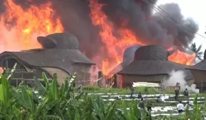 Kebakaran Hebat Landa Ulaman Eco Luxury Resort Bali, 16 Villa Hangus Dilalap Api