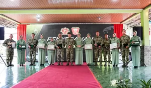 Wakil Bupati Purwakarta Abang Ijo Hadiri Sertijab Komandan Resimen Armed 1 Sthira Yudha
