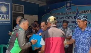 Peran Aktif Bantu Warga, PAN Kota Bogor Tebar Bantuan Pangan buat Warga