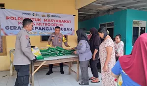 Gerakan Pangan Murah, Polres Metro Depok Dukung Stabilitas Ekonomi Warga