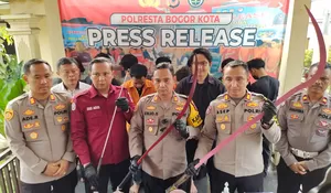 Bubarkan Tawuran, Anggota Polisi Dibacok Geng Motor di Bogor, Motifnya Tersinggung