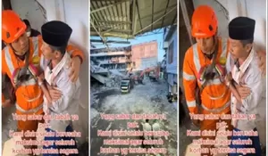 Pelukan Haru Petugas SAR untuk Ayah Korban Ponpes Al Khoziny, Simbol Kemanusiaan di Tengah Tragedi