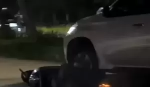 Viral Pajero Putih Seret Motor hingga 5 KM di Tangerang, Warga Kejar hingga Bundaran Shell