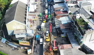 Jalan Raya Tajur Bogor Bakal Ditutup Total Mulai Selasa Malam, Proyek Jembatan Cibalok Mulai Pemasangan Girder
