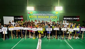 454 Peserta Meriahkan Kejuaraan Bulutangkis Kota Bogor 2025, Juara Bakal Melenggang ke Kejuaraan di tingkat Jawa Barat