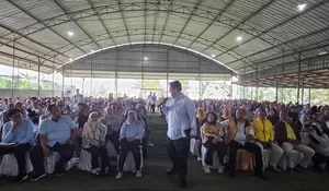 Ravindra Airlangga Sosialisasi Germas dan Doa Bersama Peringati HUT ke-61 Partai Golkar di Pamijahan Bogor