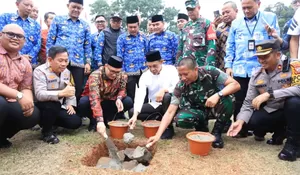 Wakil Bupati Bogor Jaro Ade Hadiri Ground Breaking Koperasi Desa Merah Putih di Desa Waru