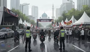 17 Lokasi Parkir Reuni 212, Lengkap Titik Sentral hingga Buffer Zone Thamrin