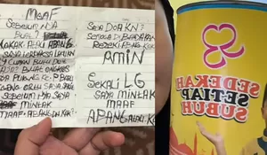 Viral Surat Tulisan Tangan dari Maling di Medan untuk Korban, Ngaku Terpaksa Demi Ongkos Jenguk Ibu yang Sedang Sakit