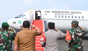  Kapolda Lampung Dan Forkopimda Sambut Kepulangan Presiden RI