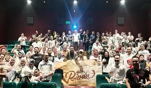 Nobar Film "Aku Rindu" Yang Mempererat Hubungan Sesama Anggota Kepolisian Di Lampung