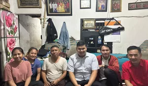 PSI Jakarta Sambangi Korban Yang Terdampak Musibah Baliho Rubuh