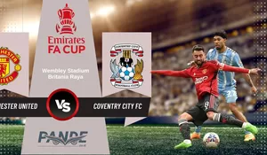 Sempat Digempur, Namun MU Tetap Melaju Ke Final FA Cup Usai Tumbangkan The Sky Blues