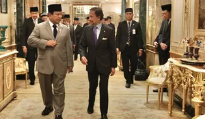 Temui Sultan Hassanal Bolkiah, Prabowo Subianto Bahas Penguatan Kerja Sama Pertahanan