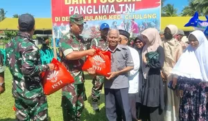 Hari Pertama Ramadhan, Perhimpunan INTI Bersama Panglima TNI Gelar Baksos Di Pangandaran