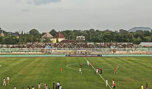 Kembali bermain di kandang, Bhayangkara Presisi Lampung FC berhasil menundukkan Dewa United Banten FC