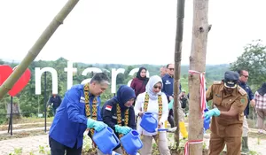 DUKUNG PEMBANGUNAN IKN, INDUSTRI HULU MIGAS  LAUNCHING PEMBANGUNAN RUANG HIJAU TAMAN BUAH PUSPANTARA