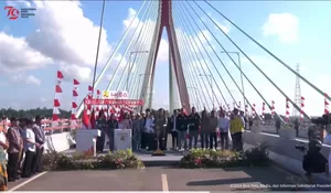 JOKOWI RESMIKAN JEMBATAN PULAU BALANGAN, PENGHUBUNG IKN