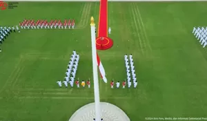 PASKIBRAKA NUSANTARA BARU SUKSES KIBARKAN MERAH PUTIH