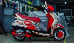MODIFIKASI SPESIAL GRAND FILANO HYBRID ALA MOTOR VINTAGE RALLY BIKIN AUTO NENGOK DI JALAN