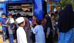 PERPUSTAKAAN KELILING DISPUSIP PPU MASIH AKTIF, FOKUS LAYANI SISWA SD DI PELOSOK
