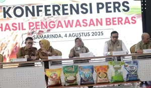 7 MEREK BERAS PREMIUM DI KALTIM TAK SESUAI STANDAR DAN HET