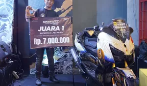 MODIFIKASI XMAX ALA MOTORIZED JADI PRIMADONA, PULUHAN MODIFIKATOR TAMPIL MAXIMAL DALAM GELARAN CUSTOMAXI YAMAHA MAKASSAR 2025