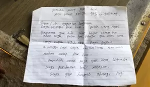 Viral! Nekat Curi Rp352 Ribu demi Biaya Sekolah Anak, Pelaku Tinggalkan Surat Maaf untuk Korban