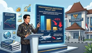 Kemenkeu Kurangi Anggaran Perjalanan Dinas Luar Negeri 2027 dari Rp80 Miliar Jadi Rp55 Miliar