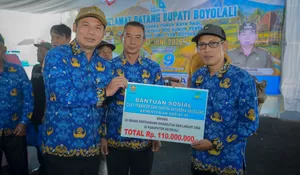 Panen Raya di Simo, Desa Bendungan Boyolali Hasilkan 1.725 Ton Padi dan Canangkan Program 100 Sumur