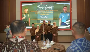Tongkat Komando Dandim 0724/Boyolali Resmi Berganti, Letkol Inf Dhanu Pamit dengan Haru