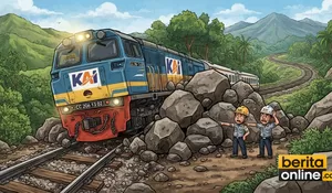 Ulah Iseng Taruh Batu di Rel Kereta, Ancaman Penjara Sampai 15 Tahun!