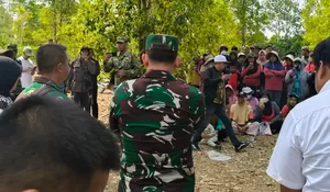 Ratusan Warga Kepung Lokasi Rencana Pembangunan Batalyon Yon TP di hutan Anrang, BPK dan Dandim Turun Langsung Cek Lahan