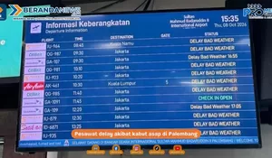 Cerita Penumpang Jadi Korban Pesawat Delay usai Kabut Asap Pekat Selimuti Palembang: Semua Ruang Tunggu sampai Resto Full
